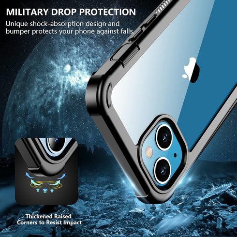Red2Fire iPhone 13 Case - 360 Full Body, Heavy Duty, Built-in Screen Protector, 12 FT Dropproof, Shockproof, Dust-proof.