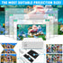 Mini Video Projector, 1080P Supported, Portable Outdoor Movie Projector, 176" Display for Home Entertainment,