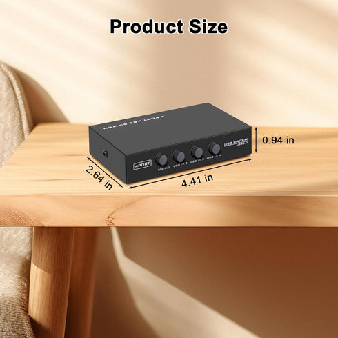 GIASYIEH USB2.0 4 4 1 Printer Sharer Switcher, Port USB B Print Selector Switch Adapter in Out Printer Splitter Hub