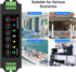 STUODIOFINIX 4-Channel Mini Bluetooth Amplifier 120w for Passive Speakers, TWS, AUX, MIC, USB,
