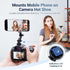 Kiorafoto 1/4" 20 17 16 15 14 360 5 4 13 Magnetic Cold Shoe Mount for Phones & Action Camera, Detachable Hot Shoe Phone