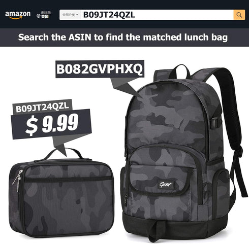 rickyh style Lightweight School Backpack Travel Bag for Men & Women with Laptop Compartment