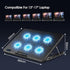 Laptop Cooling Pad, Gaming Laptop Cooler with 6 Quiet Fans, Fits 12-17 Inch Laptop, USB Powered, 7 Adjustable Height
