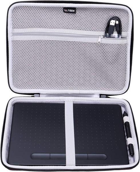 LTGEM Tablet Case for Wacom Intuos Medium Bluetooth Graphics Drawing Tablet Model # CTL6100, Hard Protective Case