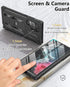 FNTCASE Samsung Galaxy S22 Ultra Case: Heavy Duty, Rugged, Dual Layer, Built-in Screen Protector & Kickstand, 5G-Black.