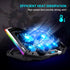 TopMate C11 Laptop Cooling Pad - RGB Gaming Notebook Cooler with Adjustable Height and 6 Quiet Fans