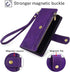 Antsturdy Wallet Case for Samsung Galaxy Note 9, RFID Blocking PU Leather Flip Shockproof Cover (Purple)