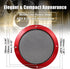 X AUTOHAUX 6.5 Inch Car Metal Audio Speaker Grill Cover Mesh Woofer Horn Guard Decorative Circle Grille Protector Red