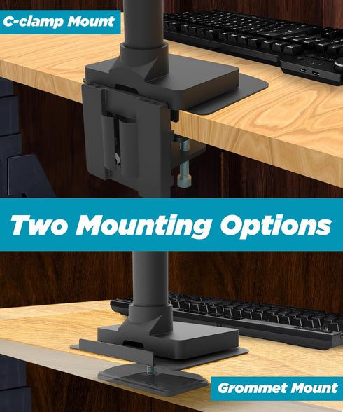 ULTRARM Grommet Steel Monitor Mount Reinforcement Plate for Thin Glass & Other Fragile Tabletop - Steel Bracket Plate