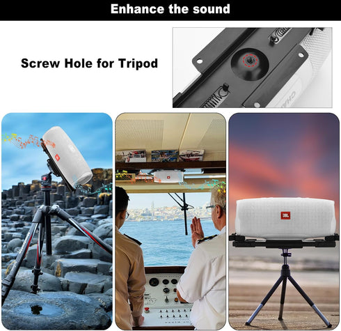 TXEsign Speaker Mount for JBL Charge 4/Charge 5/Flip 6/Flip 5, Metal Wall Bracket Holder for Speakers 5.25 to 7.38