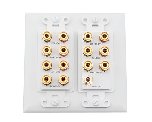 On-Q WP9009-WH-V1 Home Theater Connection Kit, 7.1, White
