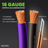 16 100 ft,16 GEARit Gauge Speaker Wire Gauge Wire with Foot Markers & Polarity Markings,Flexible Speaker Cable for Car