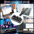 SinLoon Mini 3-Key Keyboard, Programmable Cut Copy Paste Keypads with LED Light, Mechanical Hot Swap Macro for Gaming
