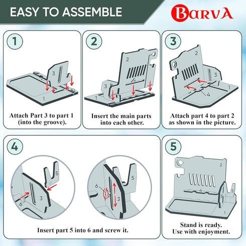 BARVA Adaptive Wood Gun Rack, 2 Phone Docking Charging Station, Gifts for Men, Dad Birthday Ideas, Nightstand Organizer