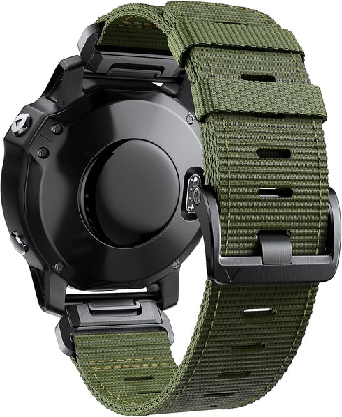 Compatible with Garmin Fenix 7X/Fenix 6X/Fenix 5X/Fenix 8, Nylon Quickfit 26 Watch Band for Tactix 7
