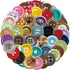 DERCMD Button Stickers,50PCS Laptop Decals Gift Toddlers Teens Girls Cute Cool Kawaii Tools