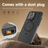 Guppy Waterproof Case for iPhone 15 Pro Max, IP68 Dustproof with Magnetic Stand, Built-in Screen Protector, 6.7