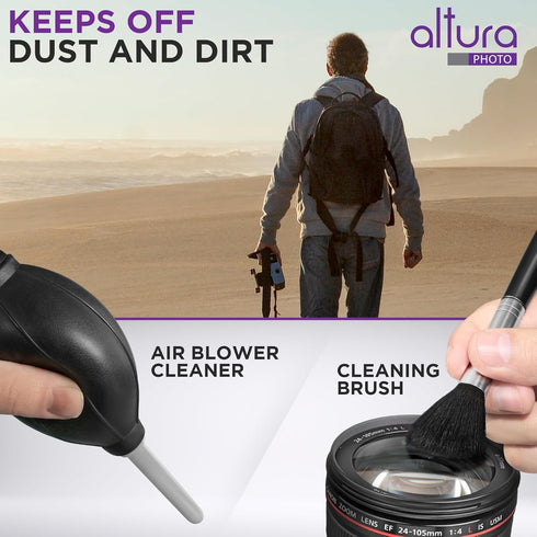 Altura Photo Professional Cleaning Kit for DSLR Cameras with 2oz Altura Photo Spray Lens and LCD Cleaner - Camera