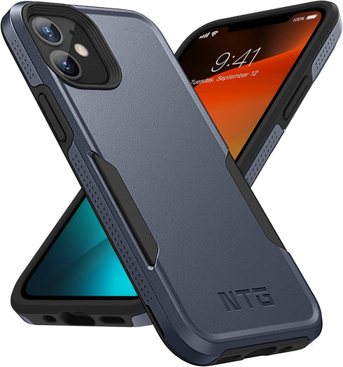 NTG 2023 New Designed Heavy-Duty Case for iPhone 11 (6.1 Inch), Tough Rugged Lightweight Slim Shockproof - Dim Grey