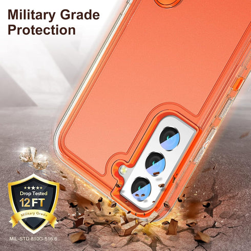 BaHaHoues Samsung Galaxy S22 Case with Built-in Kickstand, Shockproof/Dustproof/Drop Proof Military Grade Protective