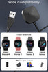 Compatible for Fitbit Sense/Sense 2/Versa 4/Versa 3 Charger Replacement 3.3FT USB Magnetic Fast Charging Cable Dock Stand for Fitbit Sense/Sense 2/Versa 4/Versa 3 Smartwatch Accessories