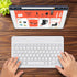 DETUOSI Universal 10 inch Wireless Keyboard, Ultrathin Slim Lightweight Portable, 10.1" Multi-Device for