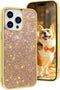 LUVI Fusicase for iPhone 11 Pro, Cute Bling Diamond Case with Rhinestone Crystal, Rose Gold