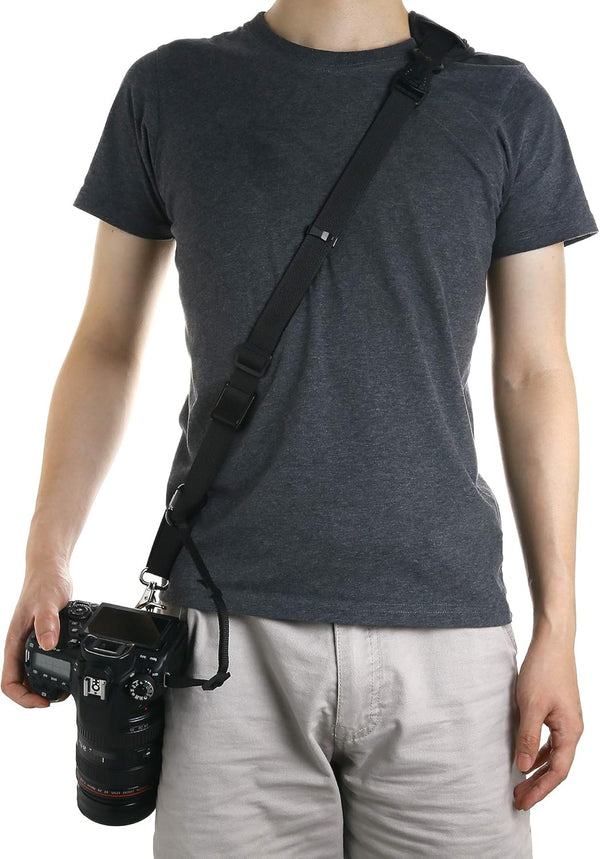 Camera Strap with Quick Release Storage Pocket, DSLR Shoulder Crossbody Sling