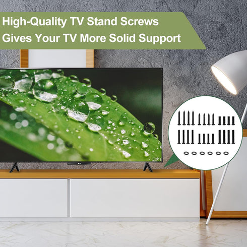 Maozhren TV Stand Screws and Washers for All TV Stand Legs Screws Kit for TCL Hisense Samsung LG Vizio JVC Onn Sony