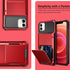 Vofolen Compatible with iPhone 12 Case - 5G Wallet with 4-Card Slot, Dual Layer Protective Back Cover