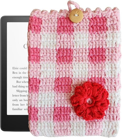 Handmade By Uruba Handwoven Kindle Pouch, Compatible with All Models 5.5- 7 (Except Scribe), Handmade