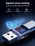 JSAUX USB Data Blocker & USB C Data Blocker (4-Pack) for Charge Only, Protect Against Juice Jacking and Hacking