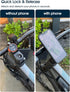 sincetop Bike Phone Mount, Mountain Bicycle Cell Phone Holder, Universal Aluminum Handlebar Stem Phone Clamp, Cycling