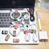 Headset 10 CAILLU Cord Organizer,Cord Keeper,Cable Organizer USB Holder,Cable Management,Cable Straps,Earbud case,wrap