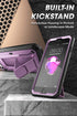 SUPCASE Rugged Phone Case for iPhone SE 3rd/2nd Gen, iPhone 7/8, with Screen Protector, Stand & Holster, Purple