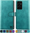 SUANPOT Leather Wallet Case for Samsung Galaxy S21 Ultra 6.8" - RFID Blocking Flip Folio Book Phone Case with Credit