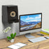 WALI Universal Soundbar Wall Mount, Center Channel Speaker Dual Bracket Holds up to 33 lbs, Black