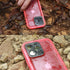 SPORTLINK Waterproof Case for iPhone 13 Pro - Full Body Shockproof Dustproof IP68 with Built-in Screen Protector, Pink