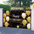 Blulu Extra Large Retirement Party Decorations, Fabric Retire Sign Banner Photo Booth Backdrop with Rope (70.8 x 43.3