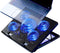Laptop Cooling Pad for 17inch 15.6 14 13 12inch, Gaming Cooler with 5 Quiet Fans, LED Lights, 2 USB Ports, Adjustable