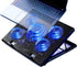 Laptop Cooling Pad for 17inch 15.6 14 13 12inch, Gaming Cooler with 5 Quiet Fans, LED Lights, 2 USB Ports, Adjustable