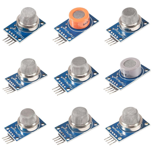 ACEIRMC 9pcs/Lot Gas Detection Sensor Module MQ-2 MQ-3 MQ-4 MQ-5 MQ-6 MQ-7 MQ-8