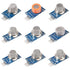 ACEIRMC 9pcs/Lot Gas Detection Sensor Module MQ-2 MQ-3 MQ-4 MQ-5 MQ-6 MQ-7 MQ-8