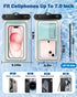 Floating Waterproof Phone Pouch - IPX8 Case for iPhone 15 14 13 Pro Max Galaxy S24 S23, with Adjustable Lanyard