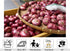 KeyWork 10x5ft Red Onions in Bamboo Basket at Market Backdrop Fresh Produce Photography Background Rustic Food Themed