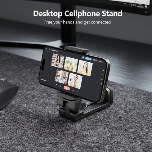 MiiKARE Airplane Travel Essentials Phone Holder, Universal Handsfree Mount with 360 Degree Rotation, Travel Must Haves