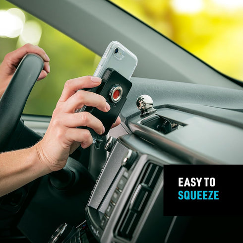 Nite Ize Steelie Squeeze Clamp - Magnetic Cell Phone Holder for Dashboards, Vents, Compatible with MagSafe iPhones