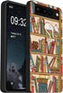 HONGZAOQIYE Compatible with Google Pixel 7 Pro Case, Funny Cute Cat Bookshelf Cartoon