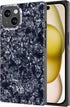 Cocomii Opalescent Pearl Square Case for iPhone 15 - Aesthetic Black, Shockproof, Scratch Resistant, Iridescent Glitter.