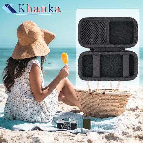 khanka Hard Travel Case for Anker MagGo 6600mAh/10000mAh Power Bank, Qi2 Certified Portable Charger (Black)